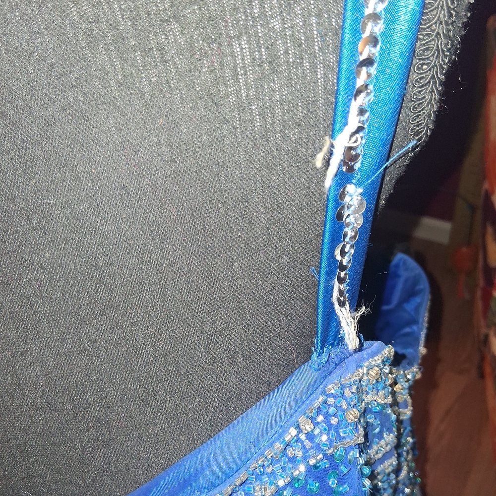Studio 17 Royal Blue Sequin Gown - Picture 3 of 4